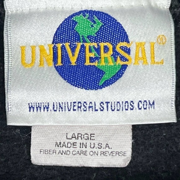 Betty Boop Vintage 90s Universal Studios Crewneck Sweatshirt Black Sz LG - Picture 9 of 14